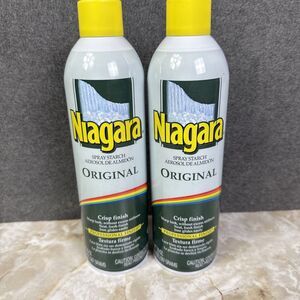 Lot of 2 Niagara Original Professional Finish Ironing Spray Starch (20 oz)